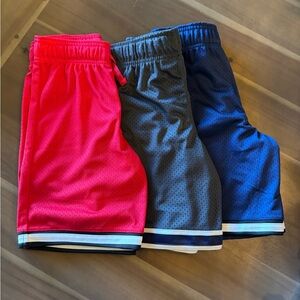 NWT OshKosh B'gosh Kids Mesh Shorts - Bright Red, Charcoal Gray, Navy Blue